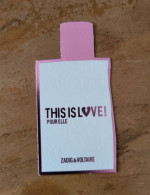 Carte Zadig & Voltaire This Is Love Pour Elle - Modernes (à Partir De 1961)