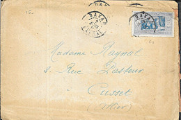 11L5 - N° 60 SUR LETTRE DE DAKAR DU 02/04/21 POUR CUSSET - Lettres & Documents