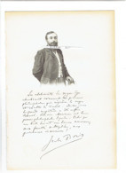 JULES BOIS 1868 MARSEILLE 1943 NEW YORK POETE ROMANCIER JOURNALISTE PORTRAIT GRAVE AUTOGRAPHE BIOGRAPHIE ALBUM MARIANI - Historical Documents