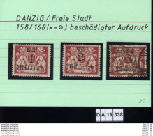 Deutsches Reich,  Danzig , E. 158 Ff , PLF / Abart - Siehe Foto - Autres & Non Classés