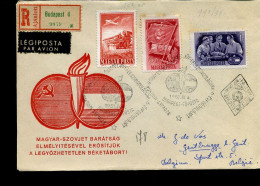 Hungarian Registered Cover To Belgium - Covers & Documents