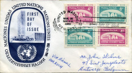 United Nations Cover To Belgium - Covers & Documents
