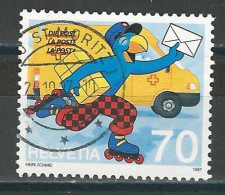 SBK 913.Ab1, Mi 1610 O Blauer Punkt Unter Dem Schnabel - Abarten