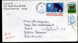 USA - Cover To Beveren, Belgium - Briefe U. Dokumente