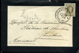 Cover Naar Lombise, Hainaut - Met N° 255, Rouwbrief - 1922-1927 Houyoux