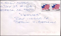 Cover From Sacramento, California To Berlin, Germany - Briefe U. Dokumente