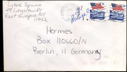 Cover From Long Island, New York To Berlin, Germany - Briefe U. Dokumente