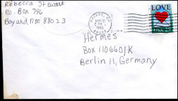 Cover From Bayard, New Mexico To Berlin, Germany - Briefe U. Dokumente