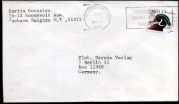 Cover From Queens, New York To Berlin, Germany - Briefe U. Dokumente