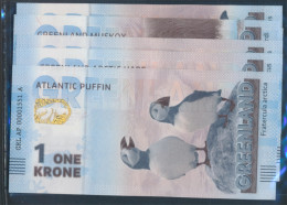 Dänemark - Grönland 1 Krone Bis 8 Kroner Souvenirschein Grönland Bankfrisch 2025 Tiere Grönlands - 8er Set (10751328 - Greenland