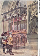 AGTP9-0692-POLOGNE - KRAKOW - Le Suedois Devant Le Tombeau De Casimir Le Grand, A Coté Le Tombeau Du Cardinal Olesnicki - Poland