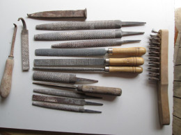 RARE Lot De Vieux Outil De Tailleur De Pierre - Outils Anciens