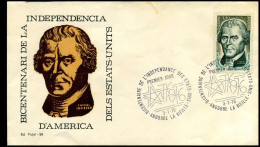 FDC - Bicentenari De La Independencia Dels Estats-Units D'America - FDC