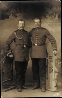 Photo CPA Stuttgart In Bade Württemberg,Zwei Deutsche Soldaten In Uniformen, Schützenschnur, Portrait - Other & Unclassified