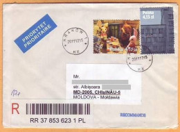 2012 POLAND  R-letter To Moldova  Used - Lettres & Documents