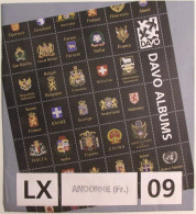 DAVO - Jeu ANDORRE FRANCAIS Luxe 2009 (AVEC Pochettes) - Vordruckblätter