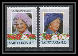1016 - Sainte Lucie (Saint Lucia) Élisabeth II Queen Mother British Royal Family MNH ** - St.Lucia (1979-...)