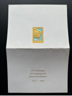 Congo 1977 Mi. 590 Epreuve De Luxe Proof 4e Centenaire Naissance Pierre-Paul Rubens Art Kunst Peintre Artist Or Gold - Mint/hinged