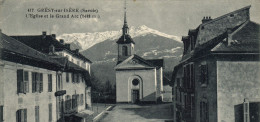 CPA Gresy Sur Isere Savoie L'eglise Et Le Grand Arc - Gresy Sur Isere