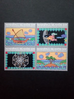 MARSHALL-INSELN MI-NR. 1-4 POSTFRISCH(MINT) 4er BLOCK POSTALISCHE UNABHÄNGIGKEIT 1984 BOOT FISCHE - Marshall Islands