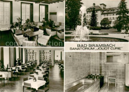 Bad Brambach Sanatorium Joliot Curie Vestibuel Brunnen Speisesaal Badekabine - Bad Brambach