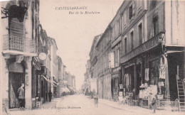 CASTELSARRASIN . Rue De La Révolution. CPA Animée ( Devant Grand Bazar Et Magasins Modernes ) - Castelsarrasin