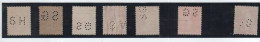 LOT PERFORE DETACHE 7 TIMBRES PETAIN SEMEUSE BLANC - Covers & Documents