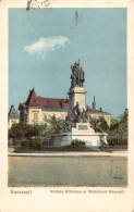 Romania Bucuresti Bucharest Statuia Bratianu Si Ministerul Domenii Postcard - Romania