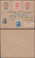 Belgique 1920 - Lettre Recommandée. Cob Nr.: 132/134. Mi Nr.: 110/112 + Casqués. Oblitéré: MALINES....... (EB) AR-09516 - Gebruikt