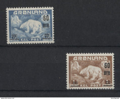 Greenland - 1956 Polar Bear Overprints MNH__(TH-23125) - Ongebruikt