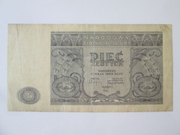 Rare! Pologne/Poland 5 Zlotych 1946 Banknote See Pictures - Pologne