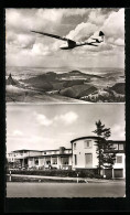 AK Wasserkuppe A. Rhön, Segelflugzeug Mit Landschaftspanorama, Gasthof Und Hotel Peterchens Mondfahrt - Rhön