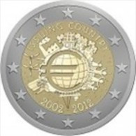 Oostenrijk 2012    2 Euro Commemo  10 Jaar Euro .      UNC Uit De Rol  UNC Du Rouleaux  !! - Austria