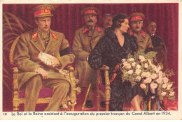 Chromos -COR11062- Chocolat Côte D'or - Reine Astrid - Roi- Inauguration- Canal Albert  - 8x12cm Env. - Côte D'Or