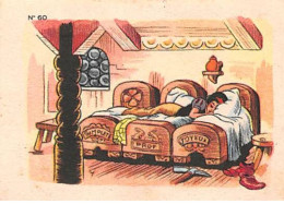 Chromos -COR11277- Chocolat Menier - Blanche-Neige Et Les Sept Nains- Lit - Maison - 7x5cm Env. - Menier