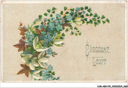 CAR-ABHP9-1638-CHROMOS - CHOCOLAT LOUIT - FLEURS - Louit
