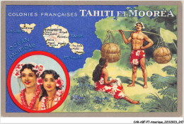 CAR-ABFP7-0830-POLYNESIE FRANCAISE - TAHITI ET MOOREA - Les Colonies Francaises - Polynésie Française