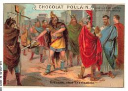 CAR-ADOP8-0628-CHROMOS - Chocolat Poulain - Brennus Chef Des Gaulois - Poulain