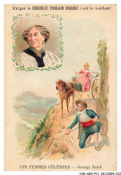 CAR-ADOP11-0855-CHROMOS - Chocolat Poulain - Les Femmes Célèbres - George Sand - Poulain
