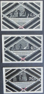 3 Notgeldscheine Stadt Hasloh 25Pf-75Pf 1920 Grabowski 584.1 - Other & Unclassified