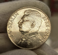 Checoslovaquia Czechoslovakia 50 Korun Josef V. Stalin 1949 Km 28 Plata - Tchécoslovaquie