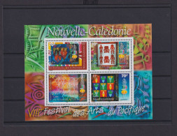 Neukaledonien Übersee Block Briefmarken Festival Des Arts Pacifique 2000 Luxus - Briefe U. Dokumente