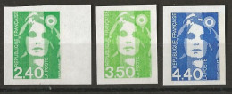 1993 - Marianne De Briat - Y&T N° 2820 2821 2822 - Non Dentelés - Neufs** - 1991-2000