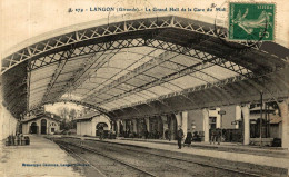 LANGON LE GRAND HALL DE LA GARE DU MIDI - Langon