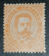 Italy 20c 1879 King Umberto I MH Sassone Nr.39 Cat. Value 280 Euros - Ongebruikt