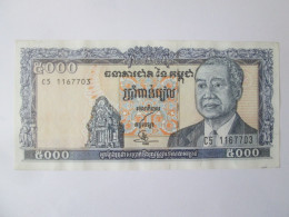 Rare! Cambodge/Cambodia 5000 Riels 1998 Banknote AUNC See Pictures - Cambodge