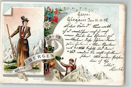 13567736 - Bergsteiger Lithographie - Greetings From...