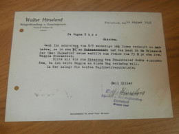 Walter Hirseland In Sternebeck B. Prötzel , 1938 , Wriezen , Stempel , Holzhandel , Sägewerk , Holz , Altes Dokument !! - Documents Historiques
