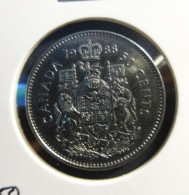 Canada 1988  50 Cents UNC Mint * Coat Of Arms * - Canada