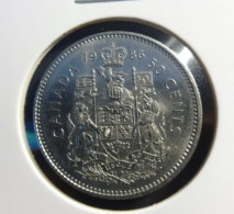 Canada 1986  50 Cents UNC Mint * Coat Of Arms * - Canada